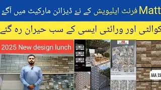 Matt front elevation design tile in Pakistan| Front elevation tile with price 2025|MTC Gujranwala