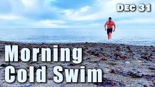 Lake Erie morning cold swim December 31 2024