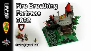 LEGO Castle Fire Breathing Fortress Review | LEGO 6082 Speed Build brick by brick | Vintage LEGO