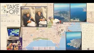 Scrapbook Retreat Layout Number 1 Travel Page with Map of Napoli