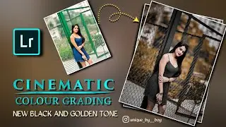 New colour grading lightroom photo editing//Black and Golden tone lightroom editing tutorial//