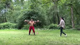 Mongolian circus strong man Amra