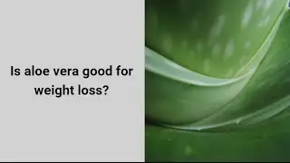 Is aloe vera good for weight loss
