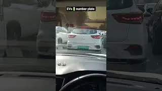 Electric car number plate facts #automobile #electricvehicle #youtubeshorts