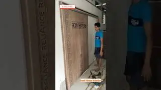 plywood with sliding door fitting #doors #shorts #SAHHomeinterior #woodworking #furniture