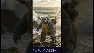 Realistic Pokedex #007 - #009 (Squirtle to Blastoise) 🧬 #pokemon  #shorts
