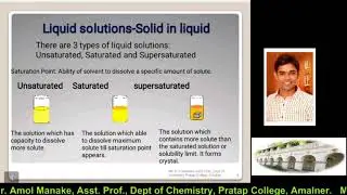 Solution, 9-types of solution, Liquid solutions-Saturated, Unsaturated, Supersaturated Solution