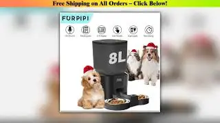 Furpipi 4L/8L Automatic Cat Feeder with Key Control Furpipi Manufacture User-Friendly Time Setting