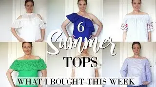 Summer Tops Haul- BARDOT TOPS | COLD SHOULDER TOPS | Fashion for over 40