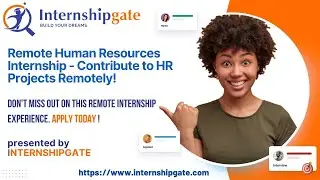 Remote Human Resources Internship - Contribute to HR Projects Remotely!