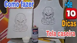 Como fazer tela de Serigrafia caseira com apenas dois produtos - Pintura em tecido