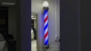 Барбер пол фонарь для барбершопа Barber pole LP1502
