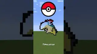 Typhlosion Satisfying Pixel Art (157)! #shorts