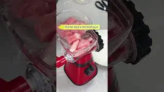 Manual Meat Grinder with Stainless Steel Blades #delicious #meat #kitchengadgets #manual