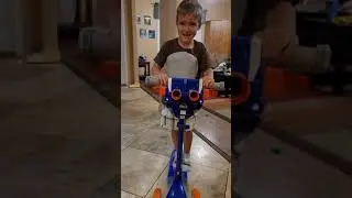 NERF BLASTER SCOOTER Sebastian got Dad Good