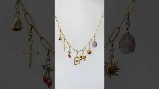 Creating an initial charm necklace today🍒M☀️ #initialnecklace #fashionstyle #shortsvideo