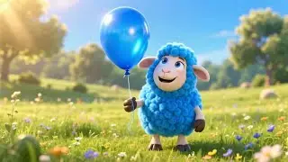Baa Baa Blue Sheep&rsquo;s Balloon Ride | Fun Adventure Rhyme for Kids | Nursery Rhymes for Children