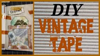 Vintage Tape Tutorial | Grunge Tape | Boo Boo Tape | Make cello tape look old #junkjournalideas