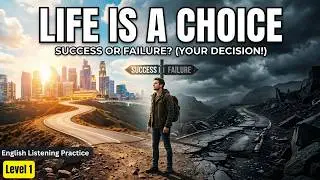 Life Is a Choice || Learn English Through Motivation 🔥  || Listening Practice✅️