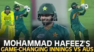 Watch Mohammad Hafeez&rsquo;s Crucial 4️⃣0️⃣ Runs Against Australia | 2nd T20I, 2018 | PCB | M3L1K