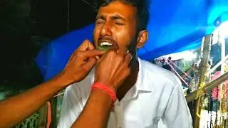 Crazy FLAMING FIRE PAAN ( Ice Paan )  - A New Indian Fad Slow Motion - Exotic Indian Street Food