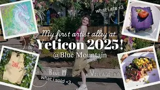 My artist alley debut! | Blue Mountain & Yeticon 2025 |✨Travel Vlog✨