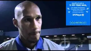 Fitz Hall on the five minutes added time against Chelsea