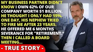 I Never Told My Business Partner That I Own 62% Of Our $1 Billion Company - He Tried To Fire Me...