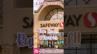 4 EASY #IBOTTA Offers! Run Deal! #Safeway #freebies #couponing #cupones #haul #cheap #target