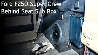 F250 Super Crew Behind Seat Sub Box