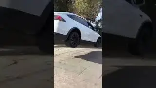 Tesla Model X Goes Flying In LA