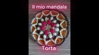 Mandala all’uncinetto “Torta” | Granny mandala con popcorn, puff e rilievi