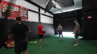 Braxton Throwing Chedda Chee Plyo's at Pitching Performance Lab in Lexington