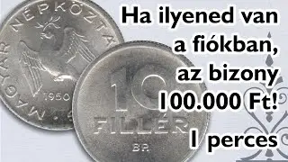 Ha ilyened van a fi&oacute;kban, az bizony 100.000 Ft! - #1P006 - | Numizmatika 1 percben