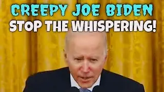 CREEPY JOE BIDEN Does His Creepy Whispering thing Again 😱 (Somebody please tell him to STOP!)