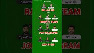 RR vs LSG Dream Team Prediction | Rajasthan vs Lucknow Dream11 || Dream11 Team OF Today Match