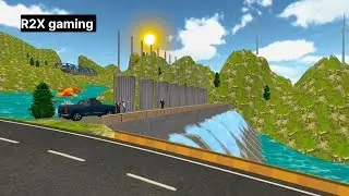 Indian highway road bus and car accident bus yatri ghumne Dam open bus driver game R2X gaming