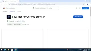 Equalizer for Chrome browser extension removal.