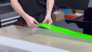 Green Vinyl Light Cover Wrap | Potato Storage Lighting Solution