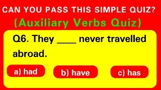 Auxiliary Verbs Quiz - Test Your English Knowledge