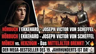 Hörbuch | Ekkehard - J.V. von Scheffel | MÖNCH vs HERZOGIN - MITTELALTER BRENNT⚔️🔥Black Screen Vers.