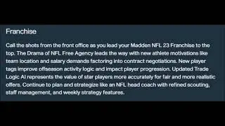 Madden 23 Franchise Updates Are Unreal!