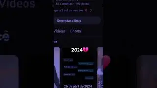 eu tinha um canal em 2024 q chamava Lara borba ele tinha 593 inscritos bom  eu fiquei de cora&ccedil;&atilde;o 💔