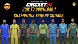 How to download Champions Trophy 2025 jersey / Teams in cricket 24