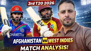 Afghanistan vs West Indies 3rd T20 2026 | Full Match Analysis |  AFG vs WI live