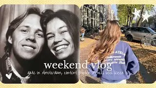 Weekend vlog || date ochtendje in Amsterdam, heel veel lezen en leuke samenwerkingen opnemen