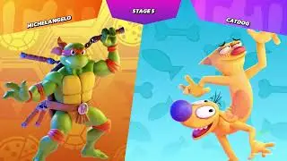 Nickelodeon All Star Brawl, Michelangelo Arcade Playthrough