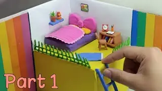 Миниатюрный глиняный домик своими руками🏡 | Увлекательное занятие | Создан на основе детских восп...
