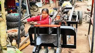 Episode 11: What do you think of an engine mount made from an old car frame? And how she made it.