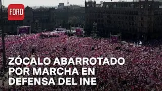 Marcha del INE abarrota el Z&oacute;calo de la CDMX - Las Noticias